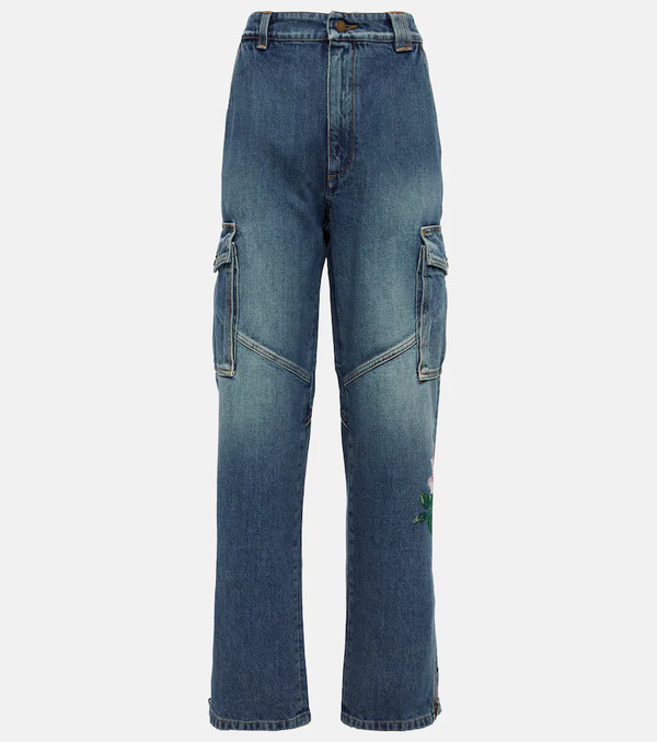  Alessandra Rich Alessandra Rich Sequin-embellished Flared Jeans 