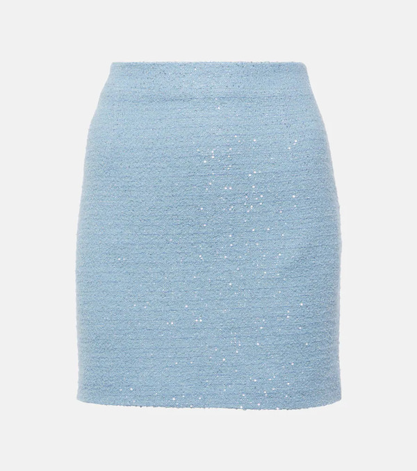  Alessandra Rich Alessandra Rich Sequined Tweed Miniskirt 