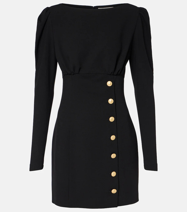  Alessandra Rich Alessandra Rich Wool-blend Crepe Minidress 