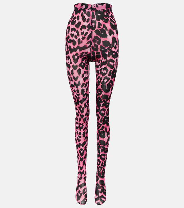  Alex Perry Alex Perry Cadie Leopard-print Tights 
