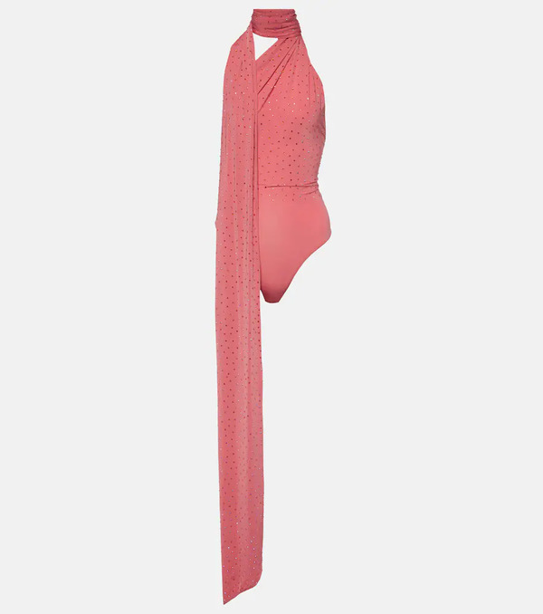  Alex Perry Alex Perry Crystal-embellished Jersey Bodysuit 