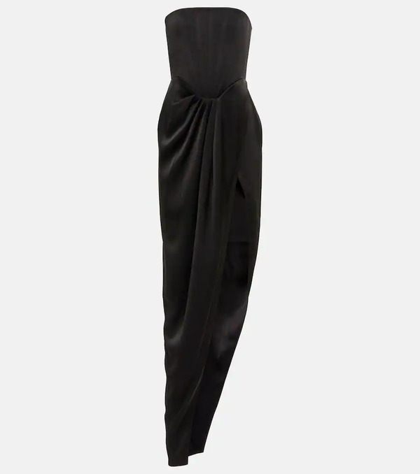  Alex Perry Alex Perry Ledger Strapless Satin Gown 
