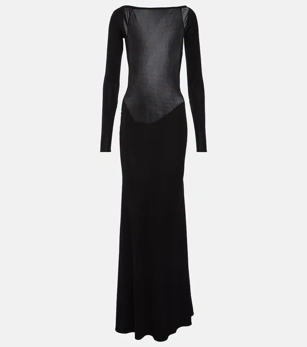  Alex Perry Alex Perry Open-back Jersey Gown 