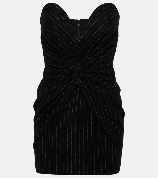  Alex Perry Alex Perry Pinstripe Strapless Minidress 
