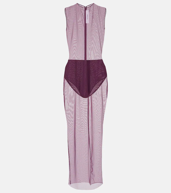  Alex Perry Alex Perry Sheer Mesh Midi Dress 