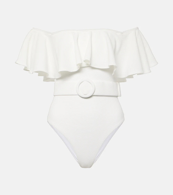  Alexandra Miro Alexandra Miro Chantal Ruffled Swimsuit 