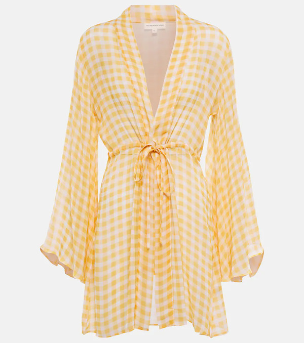  Alexandra Miro Alexandra Miro Checked Minidress 