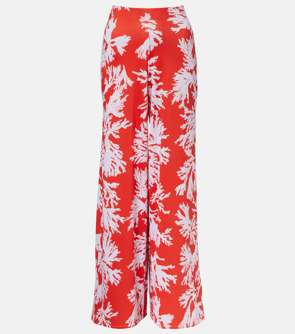  Alexandra Miro Alexandra Miro Cleo Printed Jersey Palazzo Pants 