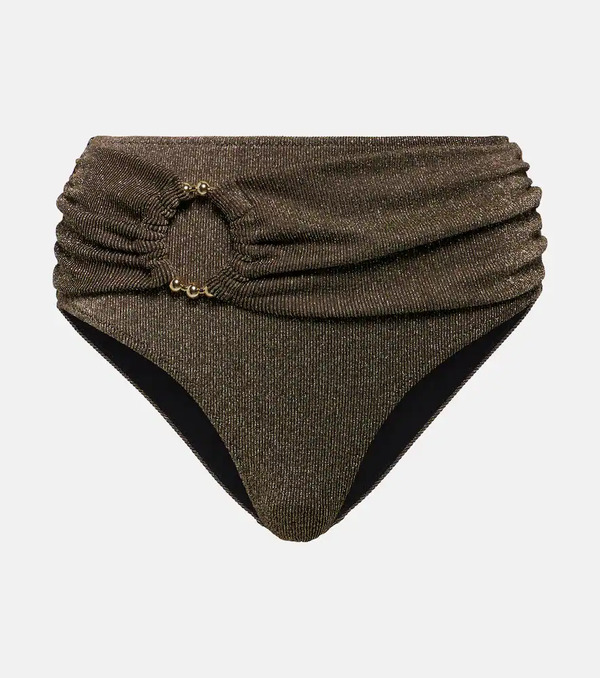  Alexandra Miro Alexandra Miro Dorit Ruched Bikini Bottoms 