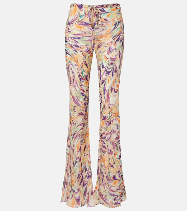  Alexandra Miro Alexandra Miro Scarlett Printed Flared Pants 