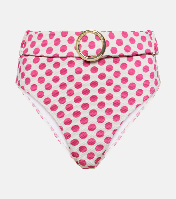  Alexandra Miro Alexandra Miro Ursula Polka-dot High-rise Bikini Bottom 