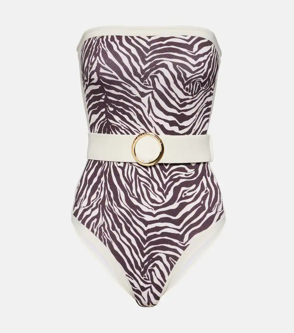  Alexandra Miro Alexandra Miro Whitney Zebra-print Swimsuit 