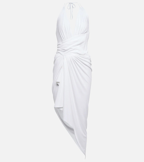  Alexandre Vauthier Alexandre Vauthier Asymmetrical Halterneck Midi Dress 