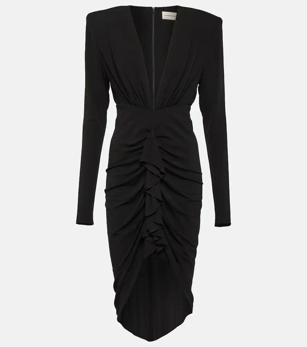  Alexandre Vauthier Alexandre Vauthier Draped Jersey Midi Dress 