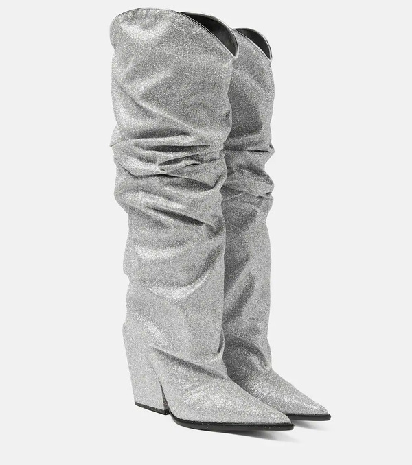 Alexandre Vauthier Alexandre Vauthier Glitter Knee-high Boots 