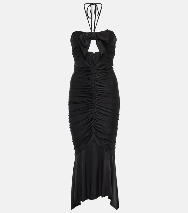  Alexandre Vauthier Alexandre Vauthier Halterneck Jersey Midi Dress 