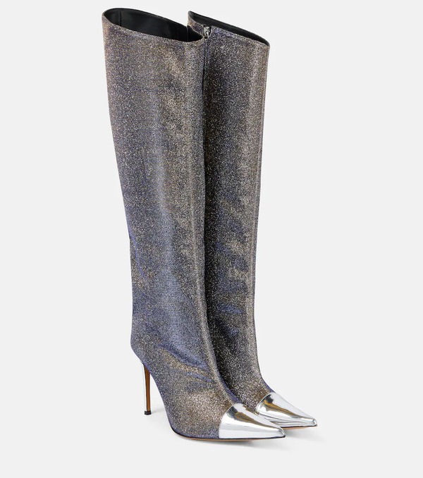  Alexandre Vauthier Alexandre Vauthier Metallic Knee-high Boots 
