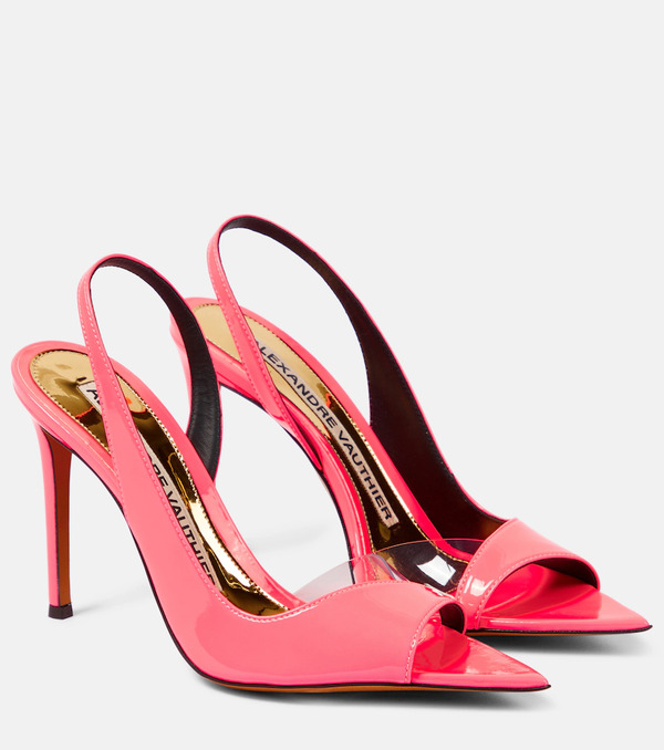  Alexandre Vauthier Alexandre Vauthier Patent Leather And Pvc Sandals 