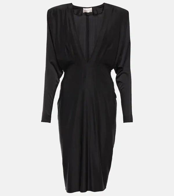  Alexandre Vauthier Alexandre Vauthier Satin Midi Dress 