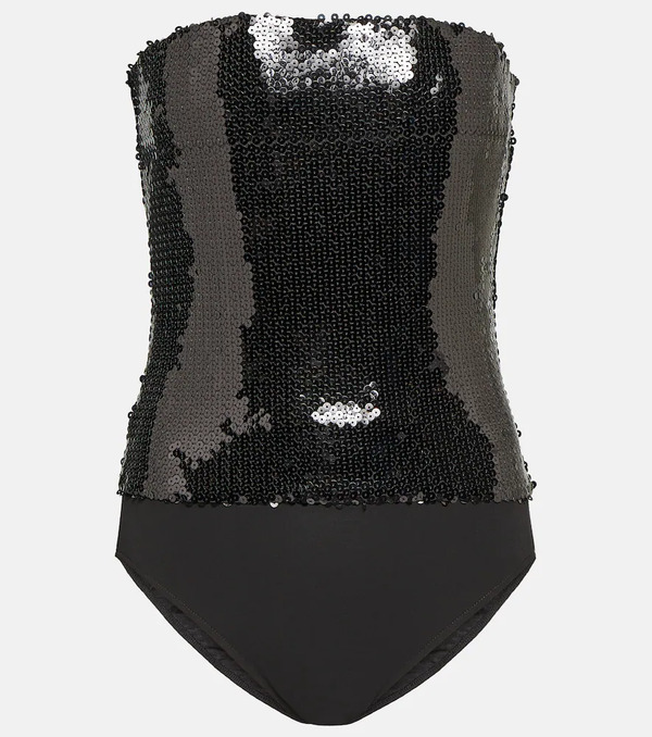  Alexandre Vauthier Alexandre Vauthier Sequined Strapless Bodysuit 