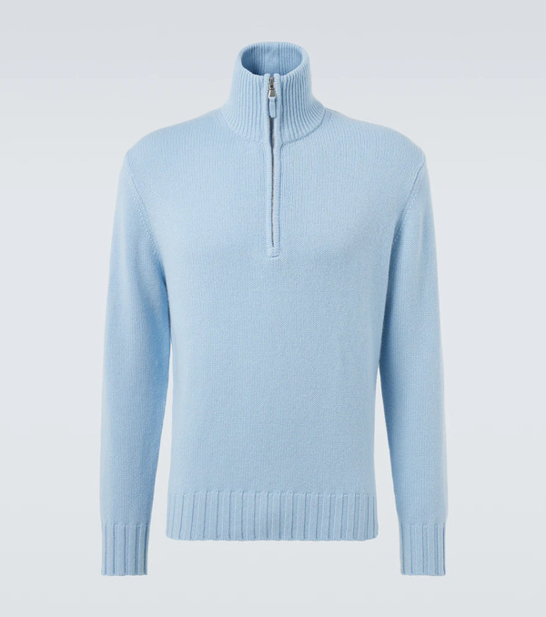  Allude Allude Cashmere Half-zip Sweater 