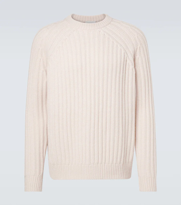  Allude Allude Ribbed-knit Wool And Cashmere Sweater 