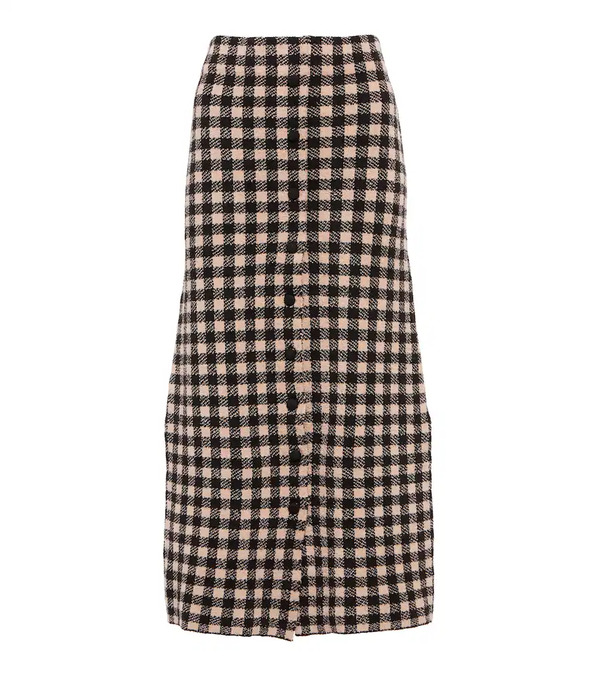  Altuzarra Altuzarra Jabal Checked Midi Skirt 