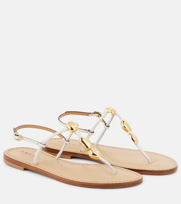  Amanu Amanu Nairobi Leather Thong Sandals 