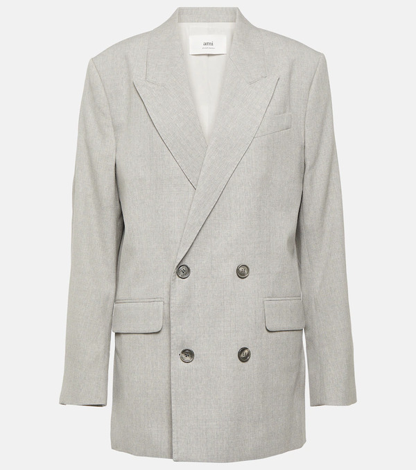  Ami Paris Ami Paris Double-breasted Wool Blazer 