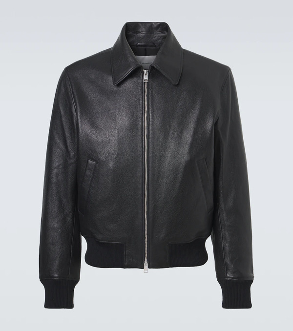  Ami Paris Ami Paris Leather Blouson Jacket 