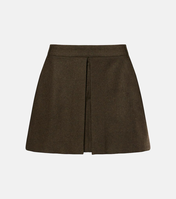  Ami Paris Ami Paris Wool Flannel Miniskirt 