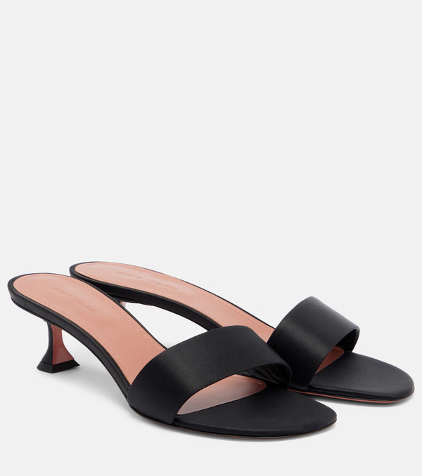  Amina Muaddi Amina Muaddi Andreea Satin Mules 