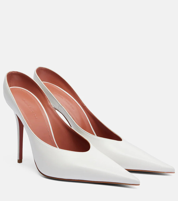  Amina Muaddi Amina Muaddi Anok Leather Pumps 