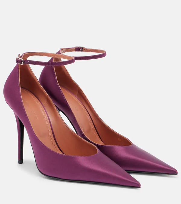 Amina Muaddi Amina Muaddi Anok 105 Satin Pumps 