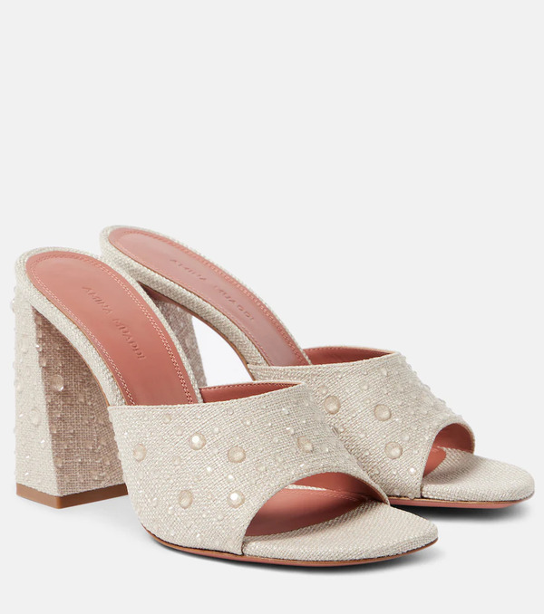  Amina Muaddi Amina Muaddi Brigitte Slipper 95 Mules 