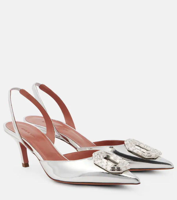  Amina Muaddi Amina Muaddi Camelia 60 Slingback Pumps 