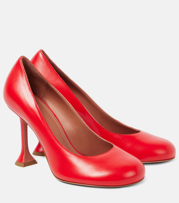  Amina Muaddi Amina Muaddi Iris 95 Leather Pumps 