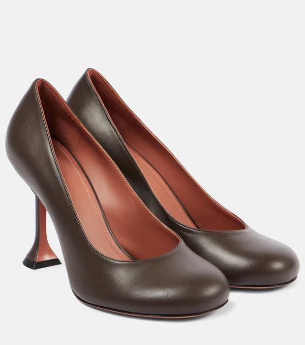  Amina Muaddi Amina Muaddi Iris 95 Leather Pumps 
