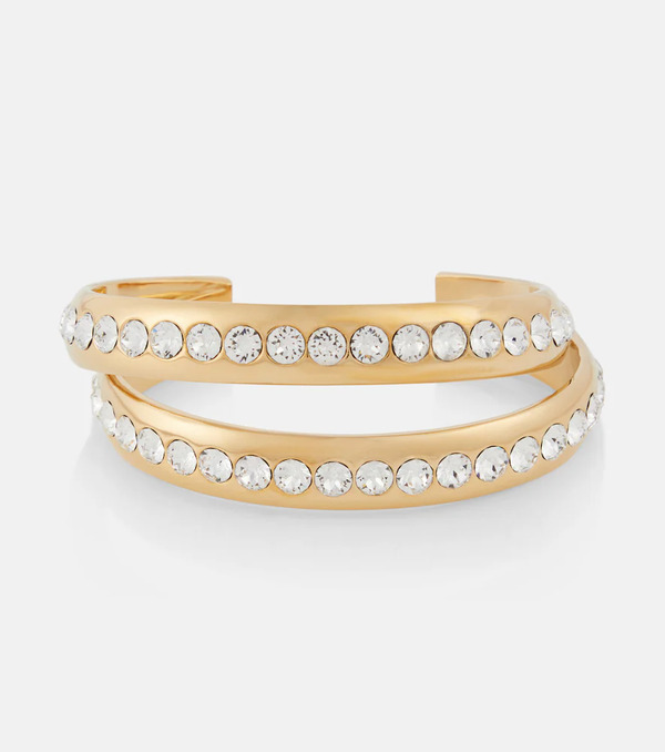  Amina Muaddi Amina Muaddi Jahleel Crystal-embellished Bangle 