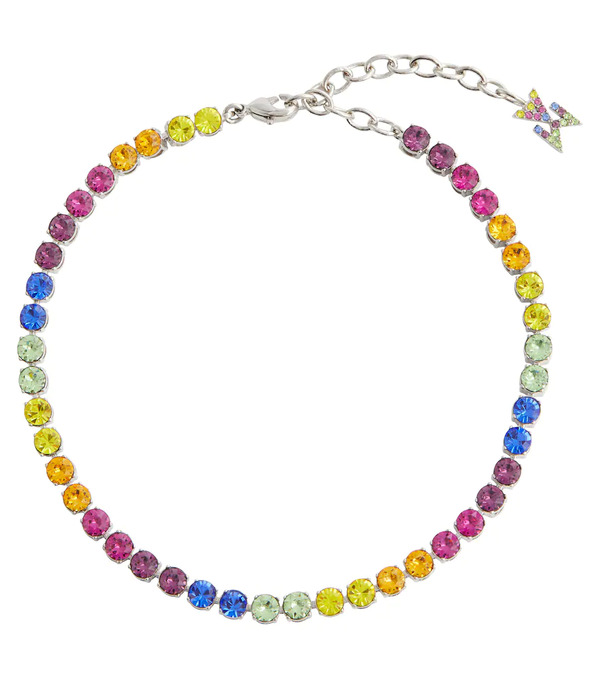  Amina Muaddi Amina Muaddi Tennis Embellished Anklet 