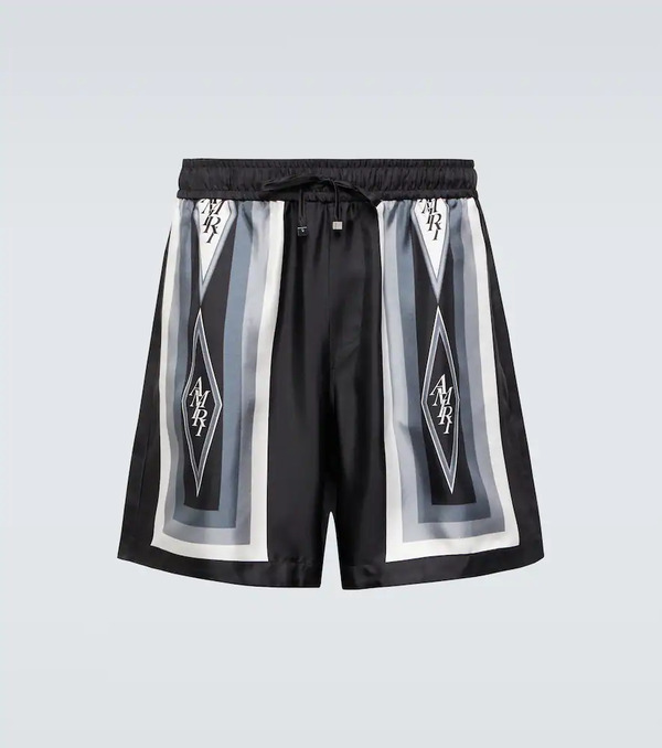  Amiri Amiri Diamond Silk Shorts 