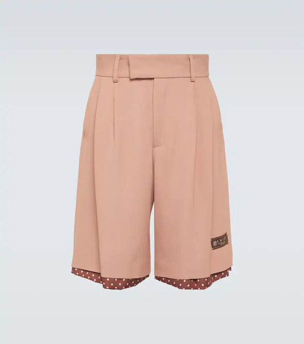  Amiri Amiri Layered Polka-dot High-rise Shorts 