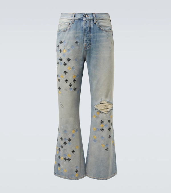  Amiri Amiri Ma Quad Embroidered Flared Jeans 