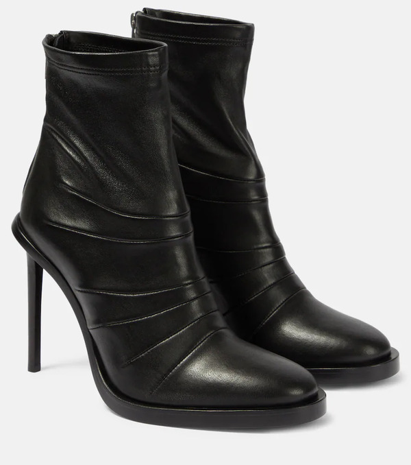  Ann Demeulemeester Ann Demeulemeester Carol Leather Ankle Boots 