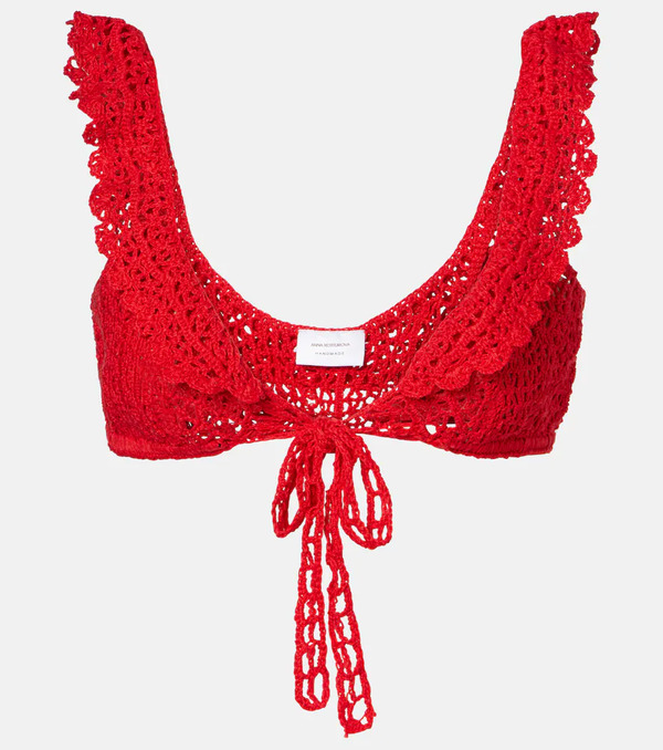  Anna Kosturova Anna Kosturova Brigitte Crochet Bra Top 