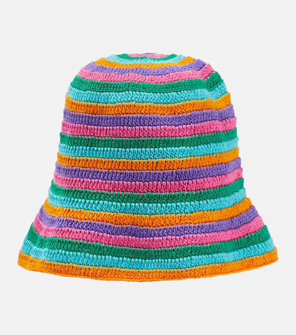  Anna Kosturova Anna Kosturova Striped Crochet Bucket Hat 