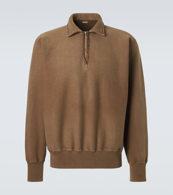  A.presse A.presse Cotton Fleece Half-zip Sweatshirt 