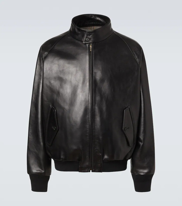  A.presse A.presse Leather Bomber Jacket 