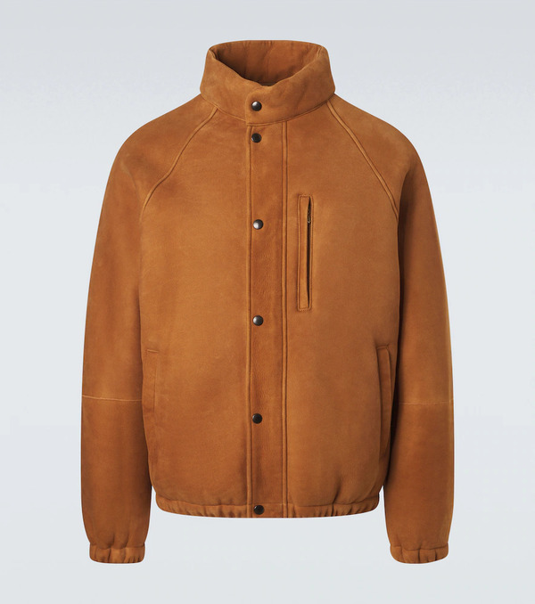  A.presse A.presse Shearling-lined Suede Jacket 