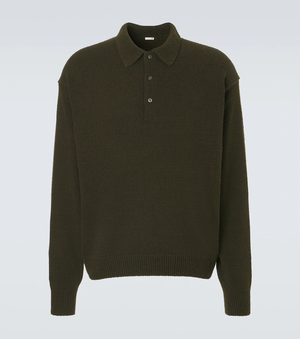  A.presse A.presse Silk Polo Sweater 